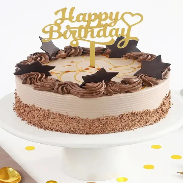 Crunchy Choco Star Cake
